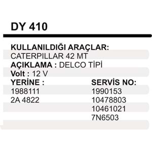 MARS YASTIK 12V CATERPIL.42MT