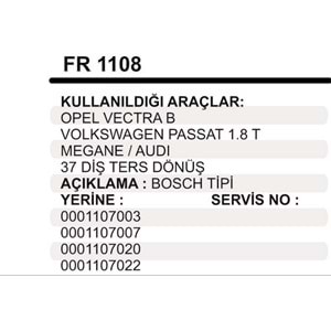 REDIKTOR FIBERI VECTRA PASSAT 135078