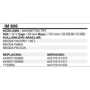MARS KOLLEKTOR 12V 12 DIS PAL&MAGNETON TIPI SKODA FAVORIT 136L FABIA FELICIA