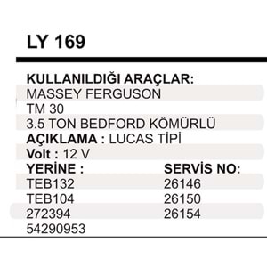 MARS YASTIK MF 3.5 TON BEDFORD KOM.LU