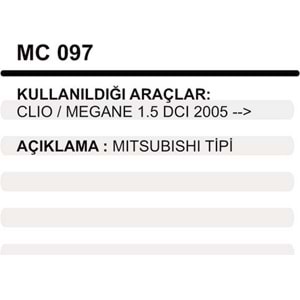 MARS PINYON KAPAK CLIO MEGANE 1,5 DCI 2005->