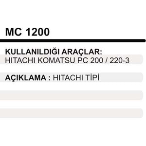 MARS ORTA KAPAK KOMATSU PC200/220-3