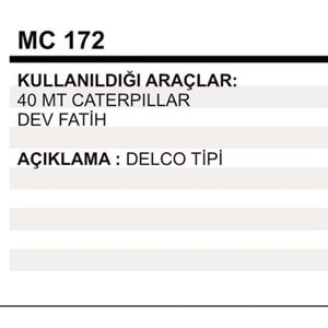 MARS PINYON KAPAGI 40MT CATERPILLE