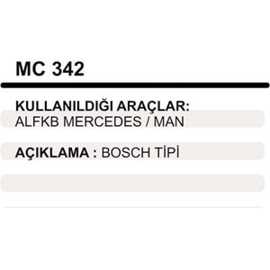 MARS PINYON KAPAK BOSCH T 416 ALFKB MERCEDES / MAN