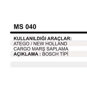 MARS SAPLAMASI ATEGO CARGO