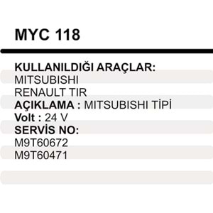 MARS YASTIGI GOVDELI MITSUBISHI 24V