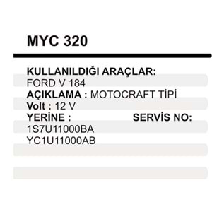 MARS YASTIGI GOVDELI FORD V184