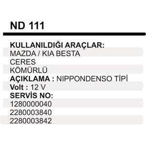 MARS YASTIK KOMURLU MAZDA KIA