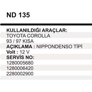 MARS YASTIK TOYOTA COROLLA 93-97
