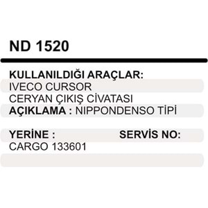 MARS OTOMATIGI IVECO HINO 5.5KW EKSI TM.TK.BUYUK