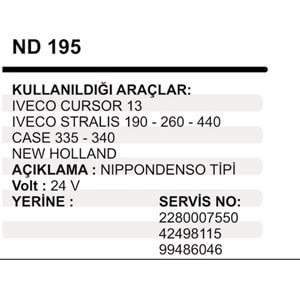 MARS YASTIKGOV.IVECO CURSOR 440