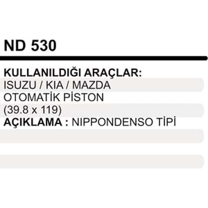 MARS OTOMATIGI PISTON ISUZU KIA