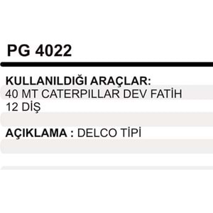 MARS DISLISI 40MT CAT DEV FATIH 12D
