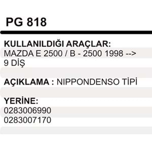 MARS DISLISI 9DIS MAZDA E2500