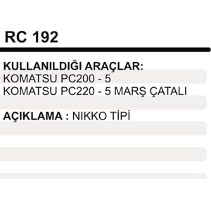 MARS CATAL KOMATSU PC200-5 / PC220-5