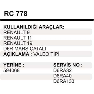 MARS CATALI VALEO TIP D6 R9 11 19