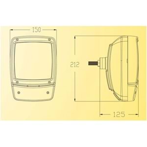 İŞ MAK.ÖN FAR YANDAN BAĞL.SOL 12 V ORJİNAL SOKETLİ