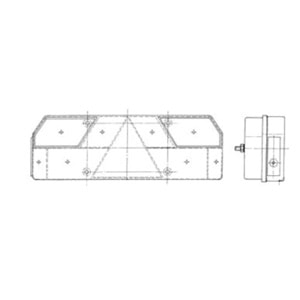 ÜÇGENLİ MEGA STOP CAM (FÜME ) -SAĞ