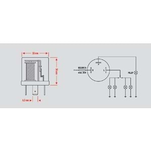 ELO MEKANİK FLAŞÖR 24V.(UNIVERSAL)
