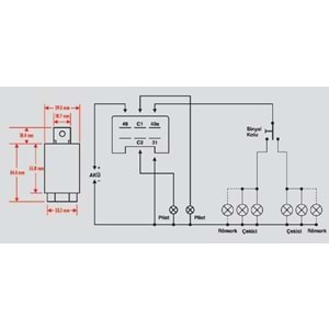 ELO EL.FLAŞ.12V.TRAKTÖR-TIR İKAZLI TEK DORSE