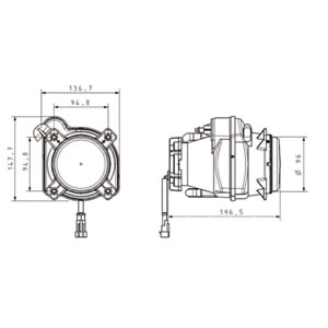 FAR MERCEKLİ 24V LEDSİZ CAMLI Ç.Lİ KAPAK K.LU OTO
