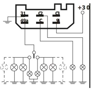 FLAŞER 12V TRAKTÖR MFL 34