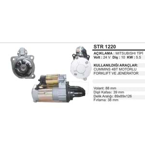 MARŞ MOTORU MITS. 24V.10D.CUMMINS 4BT