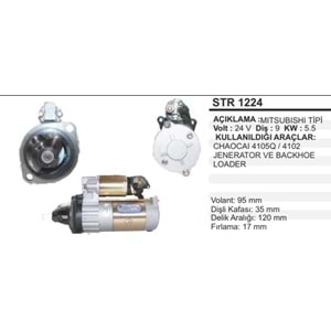 MARŞ MOTORU MITS. 24V.9D.CHAOCAI 4105Q/4102