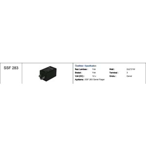 12V CARGO FLAŞER 3 UÇLU FORD ORJ.