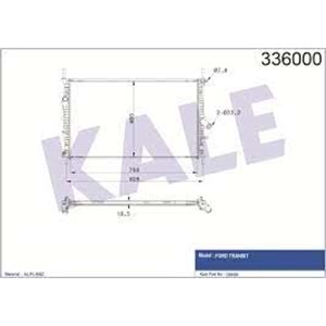 RADYATOR SU TRANSIT CUSTOM V362 V363 TDCI 12 gt;