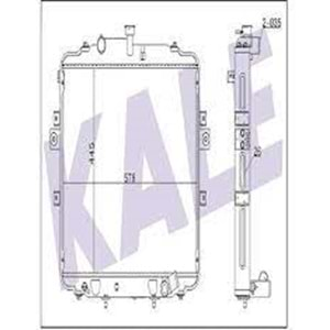 RADYATOR SU HYUNDAI H100 2.5TDI 04 gt; MT