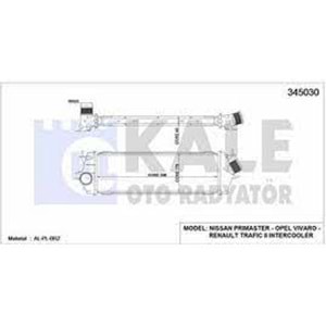 RADYATOR TURBO TRAFFIC 2-VIVARO 2.0 DCI-CDTI M9R
