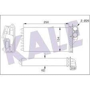 KALORIFER RADYATOR CITROEN C2- C3- C3 I-PEUGEOT