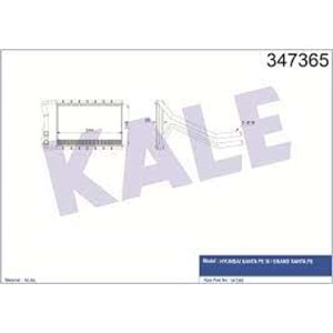 KALORIFER RADYATOR HYUNDAI SANTA FE III GRAND