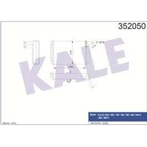 KALORIFER RADYATOR VOLVO S90 V90 740 760 780 940