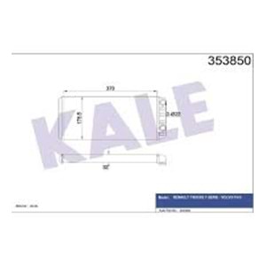 KALORIFER PETEGI RADYATORU VOLVO FH II 2012--