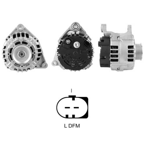 ALT. ALTERNATOR 12V 140 AMP AUDI / VOLKSWAGEN (0124525008)