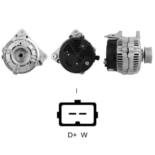 ALTERNATOR 12V 120 AMP VOLKSWAGEN LT - MULTIVAN - TRANSPORTER (0123515016)