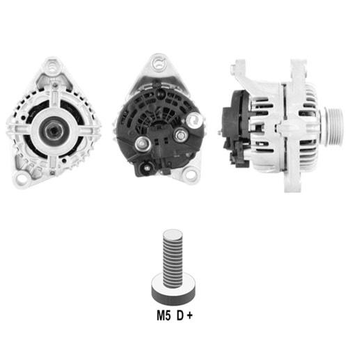 ALT. ALTERNATOR 12V 90 AMP FIAT BRAVA - DOBLO - MAREA - PALIO - SIENA - STILO 1.6 16V / LANCIA LYBRA 1.6 16V (012432
