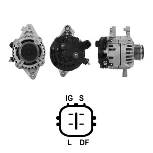 ALT. ALTERNATOR 12V 90 AMP TOYOTA YARIS 1.4 D-4D (0124225055)