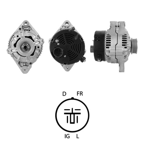 ALT. ALTERNATOR 12V 75 AMP HONDA CIVIC 1.4-1.5-1.6 / ROVER 400 - 416 (0123315007)