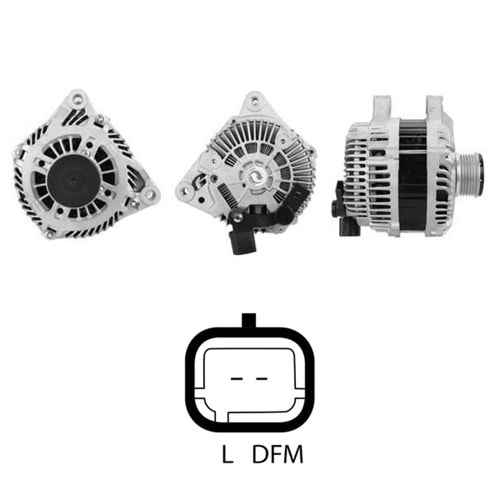 ALTERNATOR 12V 180 AMP CITROEN 1.6 - 2.0 - 2.2 HDI / FIAT 2.0 - 2.2 MULTIJET / PEUGEOT 1.6 - 2.0 - 2.2 HDI (FG1