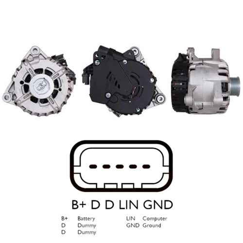 ALTERNATOR 12V 180 AMP CITROEN 1.6 HDI / PEUGEOT 1.6 HDI (IST60C018)
