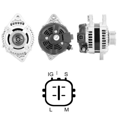 ALT. ALTERNATOR 12V 100 AMP TOYOTA AURIS - COROLLA 1.4 D-4D (104210-4101 - DAN1076)