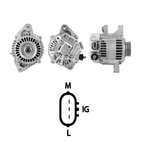 ALT. ALTERNATOR 12V 90 AMP TOYOTA ECHO - YARIS VERSO - YARIS VITZ (102211-1960) (DAN959)