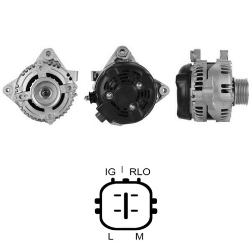 ALT. ALTERNATOR 12V 100 AMP TOYOTA RAV4 2.0 VVT-ı 4WD / VOLKSWAGEN PASSAT (104210-4760) (DAN1052)