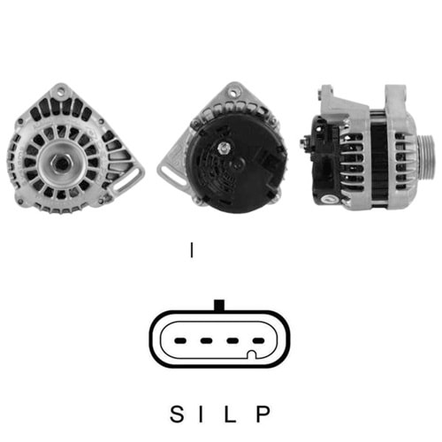 ALT. ALTERNATOR 12V 75 AMP RENAULT CLIO 1.1 - 1.2 - KANGOO 1.2 - TWINGO 1.2 (10480214)