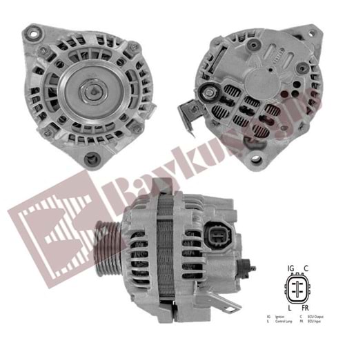 ALT. ALTERNATOR (TOYOTA TSUSHO) 12V 75 AMP HONDA CIVIC 1.4 - 1.6 01-05 MODEL