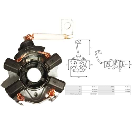 MARS KOMUR YUVASI 12V VOLKSWAGEN LT28-35 - LT40-55 - VOLT 2.5 TDI (BSX 200-201) (6 X 18 X 12.7/14.2) (BO 2011)