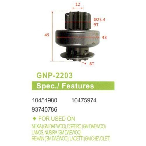 MARS DISLISI (UMD-5431) 9 DIS DAEWOO TICO - NEXIA